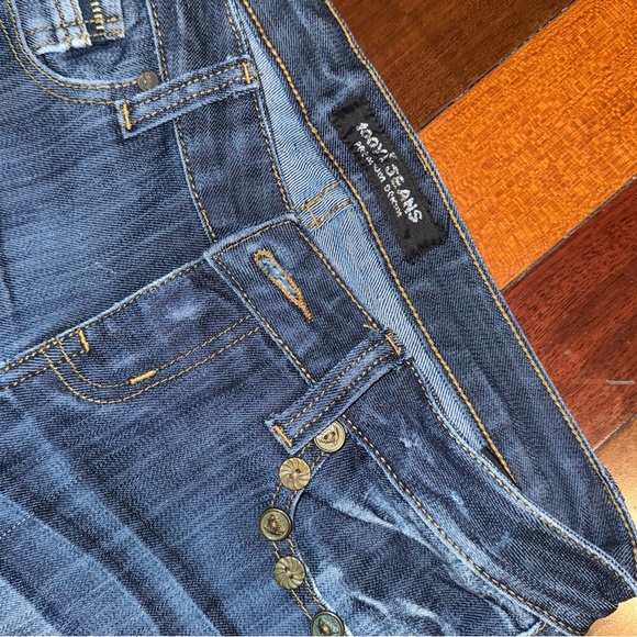 Women's Blue Denim Jeans - Picture 4 of 4